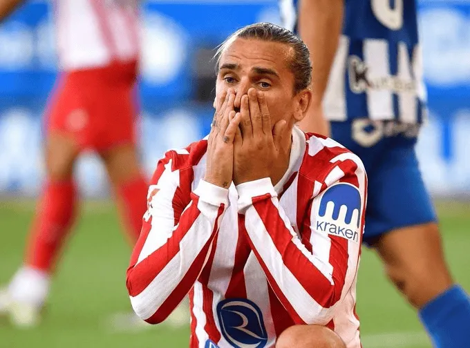 星空体育-格列兹曼本场数据：替补出场17分钟，1次射门，1次击中门框